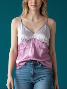 Gold Hawk 💯 silk purple haze cami